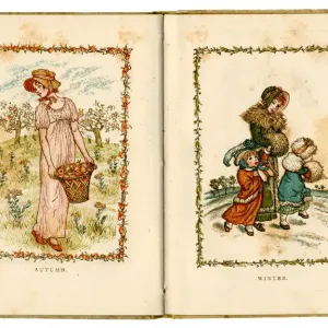Autumn and Winter Print 1883 Autumn and Winter Print 1883