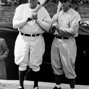 Babe Ruth and Jimmie Foxx