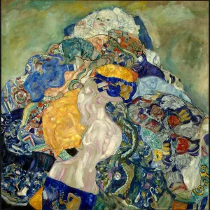Baby (Cradle). Artist: Klimt, Gustav (1862-1918)