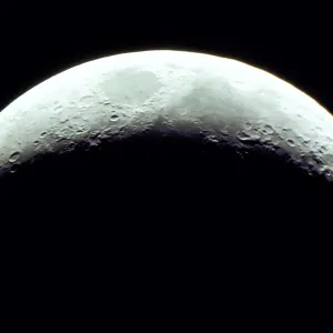 background, black, craters, crescent, galaxy, lunar, lunar, moon, outer space, planet
