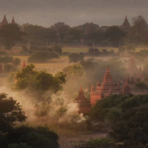 Bagan Temple in sunrise