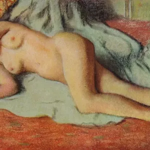 Baigneuse allongée sur le sol, c1885. Artist: Edgar Degas Baigneuse allongée sur le sol, c1885. Artist: Edgar Degas