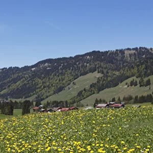 Balderschwang village, Upper Allgaeu, Allgaeu, Swabia, Bavaria, Germany