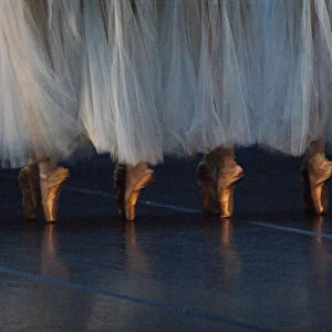 Ballet dancers on toe