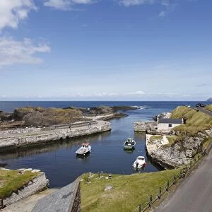 Ballintoy Harbour, Antrim Coast, County Antrim, Northern Ireland, United Kingdom, Europe, PublicGround