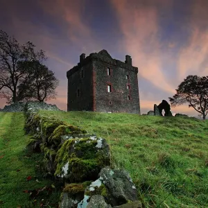 Balvaird Castle Print at Sunset Balvaird Castle Print at Sunset