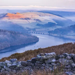 Bamford Edge Sunrise Print over Ladybower Reservoir