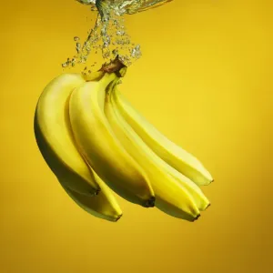 bananas splashed into water bananas splashed into water
