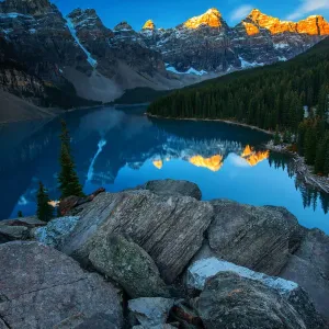 Moraine Lake Reflection Print Moraine Lake Reflection Print