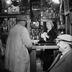 A Barmaid At Work A Barmaid At Work