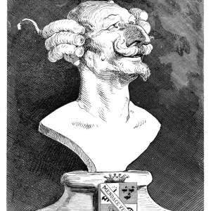Baron Munchausen bust engraving