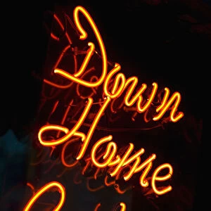 bars, beale street, city lights, color image, fluorescent light, illuminated, illuminated sign