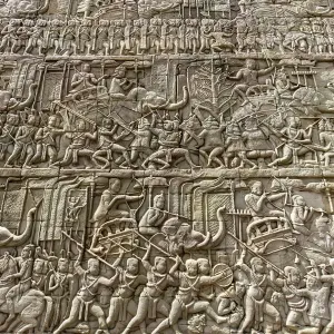Angkor Thom Bas Relief Print