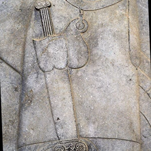 Bas-relief of a decorated scabbard, Persepolis