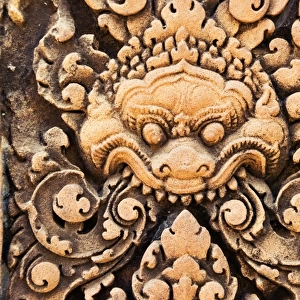 Bas relief of a Kala, Banteay Srei