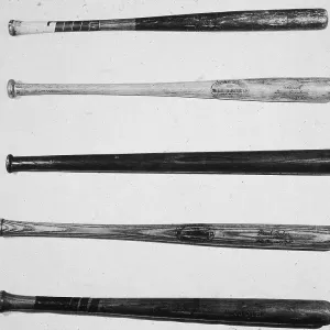 Baseball Bats Of The Famous