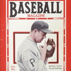 Baseball Magazine Cover With Burleigh Grimes Baseball Magazine Cover With Burleigh Grimes