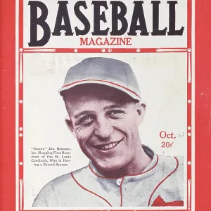 Baseball Magazine Cover With Jim Bottomley Baseball Magazine Cover With Jim Bottomley