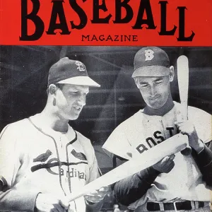 Baseball Magazine Cover With Stan Musial & Ted Williams Baseball Magazine Cover With Stan Musial & Ted Williams