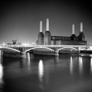 Battersea Power Station Night Print Battersea Power Station Night Print