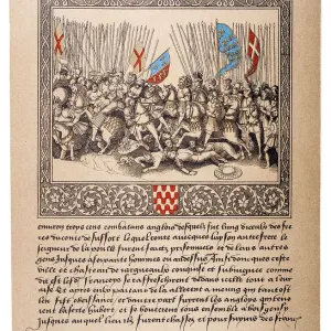 Print of the Battle of Agincourt Print of the Battle of Agincourt