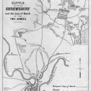 A Print of the Battle of Shrewsbury A Print of the Battle of Shrewsbury