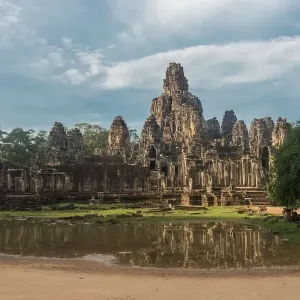 Bayon temple, also known as the Temple of a Thousand Faces. Bayon temple. the ancient stone temple. Bayon is one of the UNESCO world heritage at Angkor in siem reap, Cambodia Bayon temple, also known as the Temple of a Thousand Faces. Bayon temple. the ancient stone temple. Bayon is one of the UNESCO world heritage at Angkor in siem reap, Cambodia