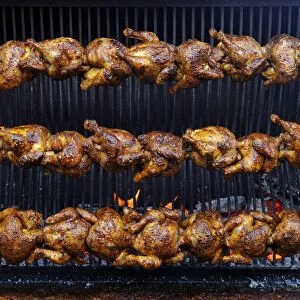 BBQ chicken, wood grilled