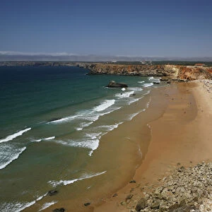 Beach, cliffs, atlantic coast, near Sagres, Portugal