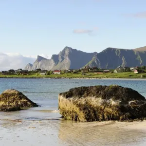 On the beach, Lofoten, Northern Norway, Norway, Scandinavia, Europe On the beach, Lofoten, Northern Norway, Norway, Scandinavia, Europe