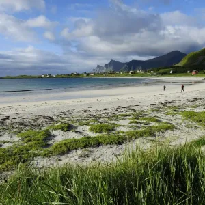 On the beach, Lofoten, Northern Norway, Norway, Scandinavia, Europe On the beach, Lofoten, Northern Norway, Norway, Scandinavia, Europe