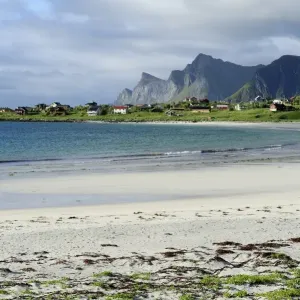 On the beach, Lofoten, Northern Norway, Norway, Scandinavia, Europe On the beach, Lofoten, Northern Norway, Norway, Scandinavia, Europe