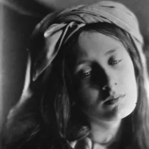 Julia Margaret Cameron Print: Young Woman Study Julia Margaret Cameron Print: Young Woman Study