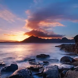 Beautiful Elgol coast at sunset Beautiful Elgol coast at sunset