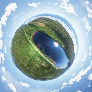 Norway 360A Aerial Landscape Print Norway 360A Aerial Landscape Print