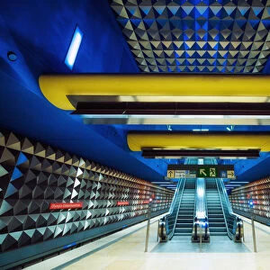 The Beautiful subway station in Munich, Germany