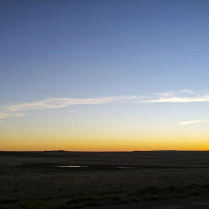 Beautiful sunset on roadtrip, South Africa