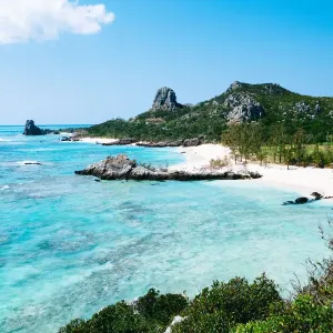Beautiful tropical beach and clear blue water, Okinawa, Japan Beautiful tropical beach and clear blue water, Okinawa, Japan