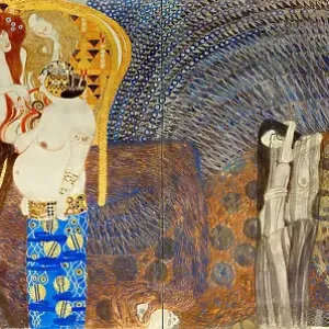 The Beethoven Frieze, Detail: The Hostile Forces, 1902. Artist: Klimt, Gustav (1862-1918)
