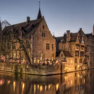 The Belfry in Bruges Print at Dusk The Belfry in Bruges Print at Dusk