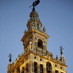 The bell tower, La Giralda, of the Seville Cathedral, Spain