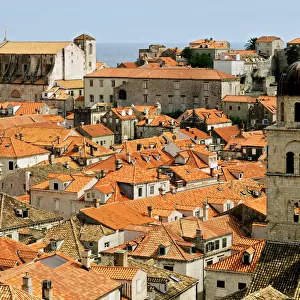 Bell tower and roofs of Dubrovnik