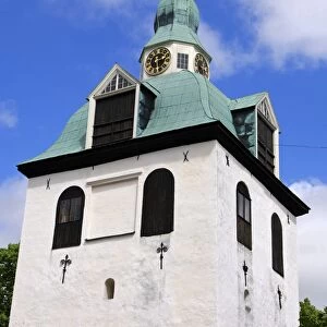 Bell tower of St. Marys Cathedral in Porvoo, Finland, Europe