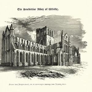 Benedictine Abbey of Whitby, North Yorkshire, 19th Century