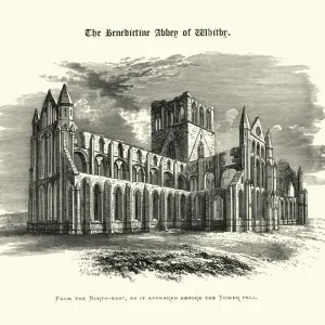 19th Century Whitby Abbey Print 19th Century Whitby Abbey Print