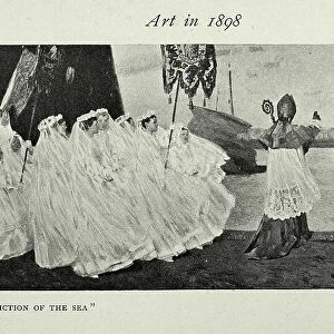 the Benediction of the Sea by Thomas Austen Brown, 1890s, Victorian Art