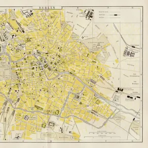 Berlin city map 1893