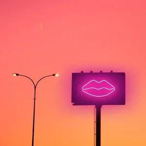 Neon Sunset City Print Neon Sunset City Print