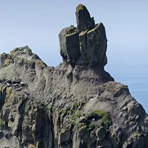 Bird rock, Mykines, Utoyggjar, Faroe Islands, Denmark