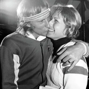 Bjorn Borg and Mariana Simionescu